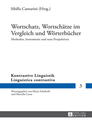 cover image of Wortschatz, Wortschätze im Vergleich und Wörterbücher